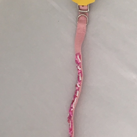 Pink Beaded Dog collar - Picture 3 of 5